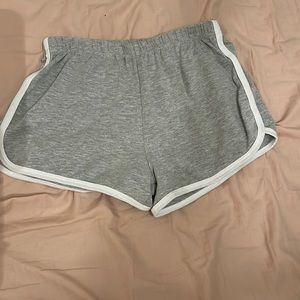 Cute gray pajama shorts